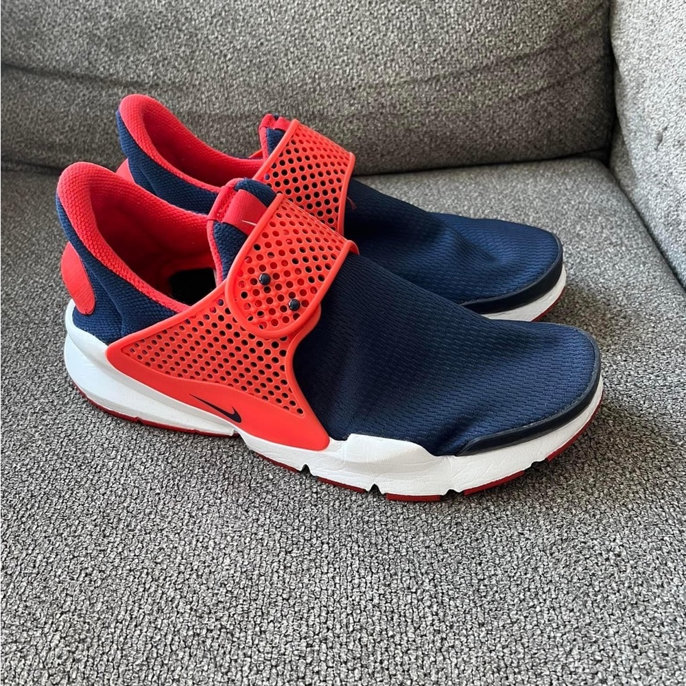 Nike Sock Dart Blue Running Shoes Sneakers Youth Size 7Y / Women’s Sz 8.5